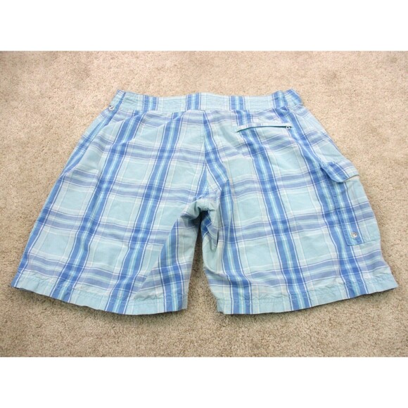 Vineyard Vines Swim Trunks Men 34 Blue Plaid Preppy Bathing Suit Board Shorts * - Picture 3 of 14